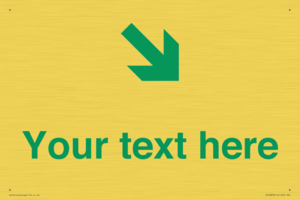 Custom Safe Condition inverse: Green Down right arrow